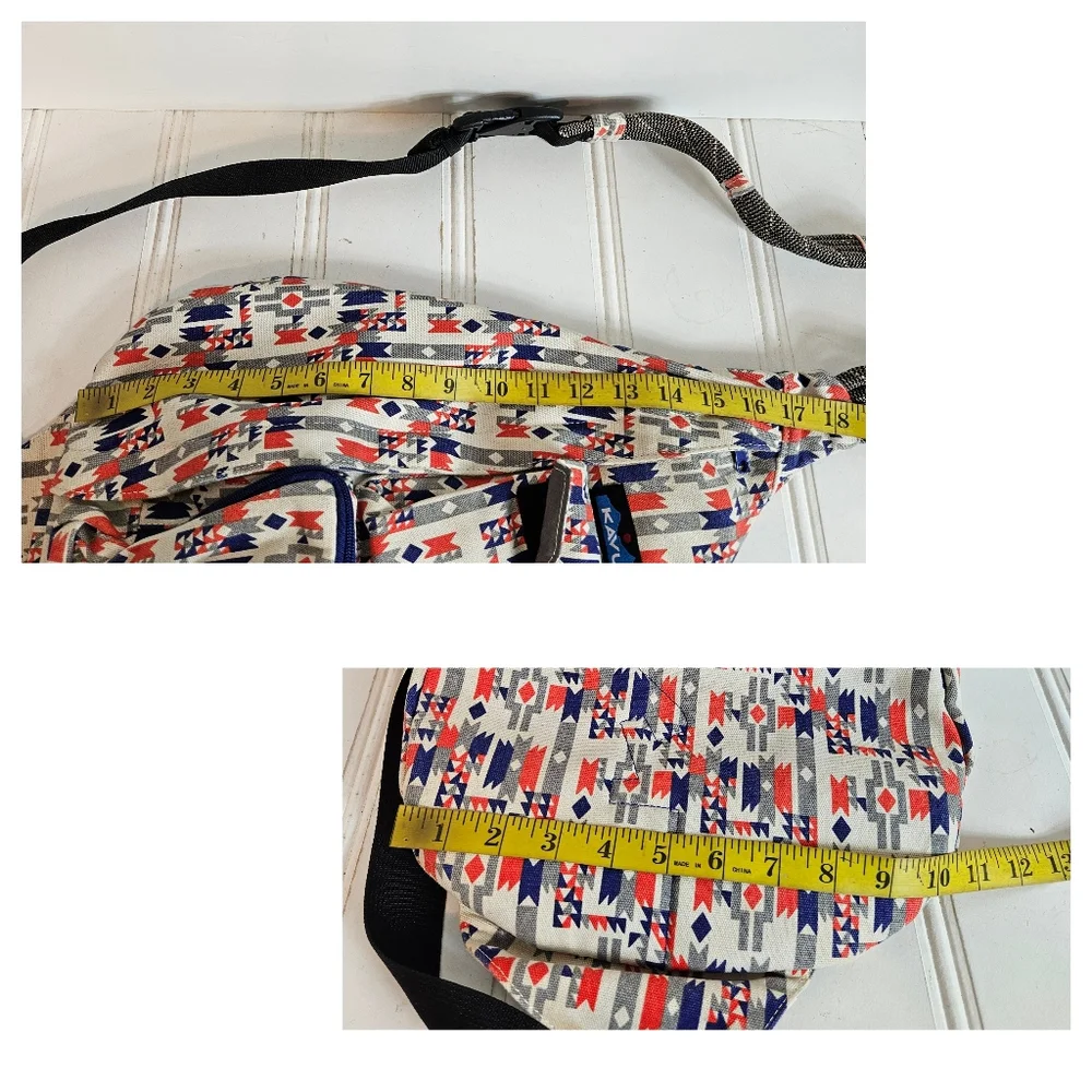 KAVU Rope Sling Bag Cotton Canvas Crossbody Hiking Outdoor Utility Pack